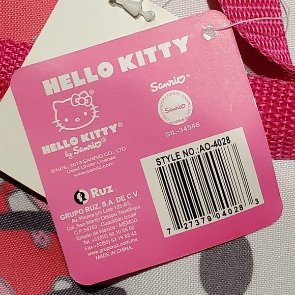 NWT Hello Kitty Large Pink Tote Bag With Zipper - Picture 4 of 4